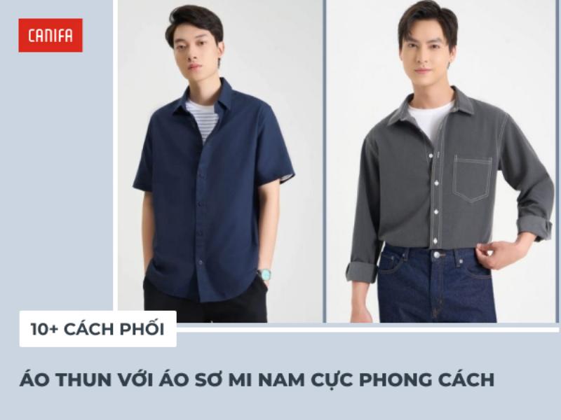 Gợi ý phối đồ: Áo sơ mi nam ngắn tay họa tiết kết hợp sành điệu với quần short kaki hoặc denim năng động.